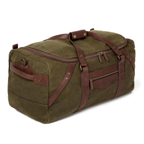 Mission Mercantile - Campaign Waxed Canvas Large Duffle Bag – The